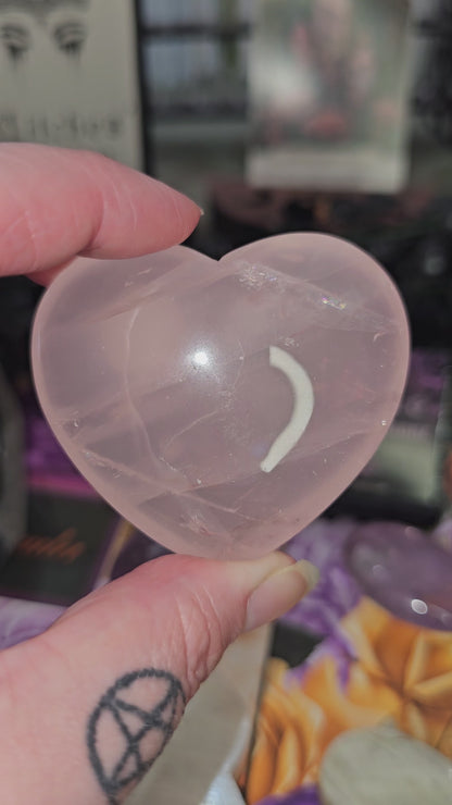 Rose Quartz *Star Flash* Heart