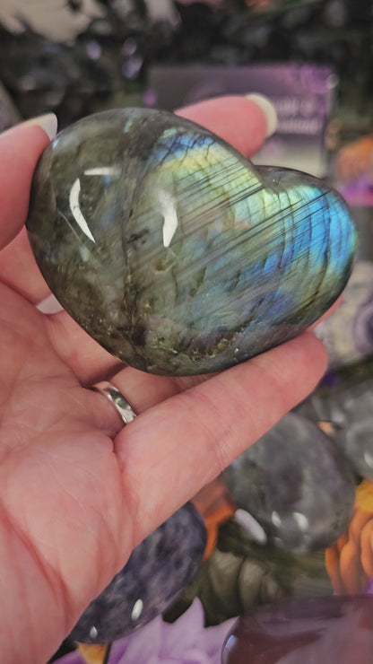Chunky Labradorite Heart