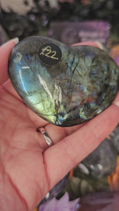 Chunky Labradorite Heart