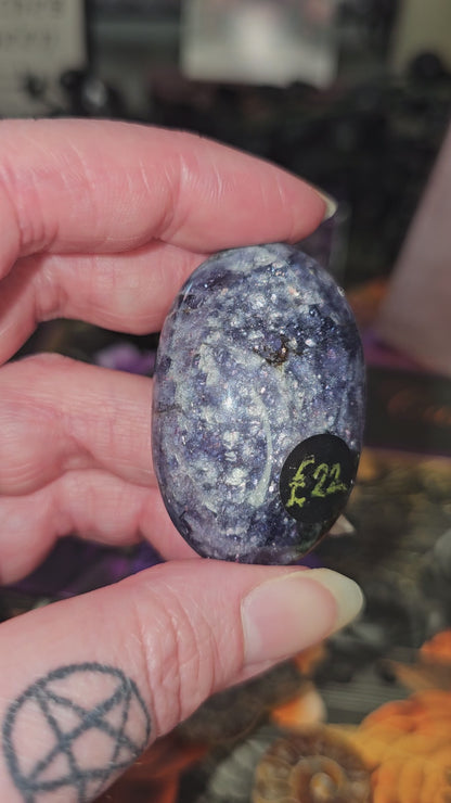 Bloodshot Iolite Palmstone