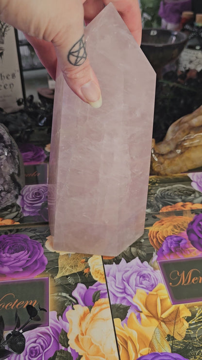 XL Rose Quartz Tower