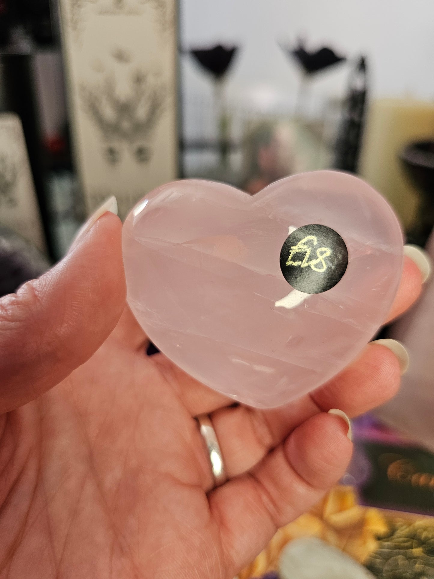 Rose Quartz *Star Flash* Heart