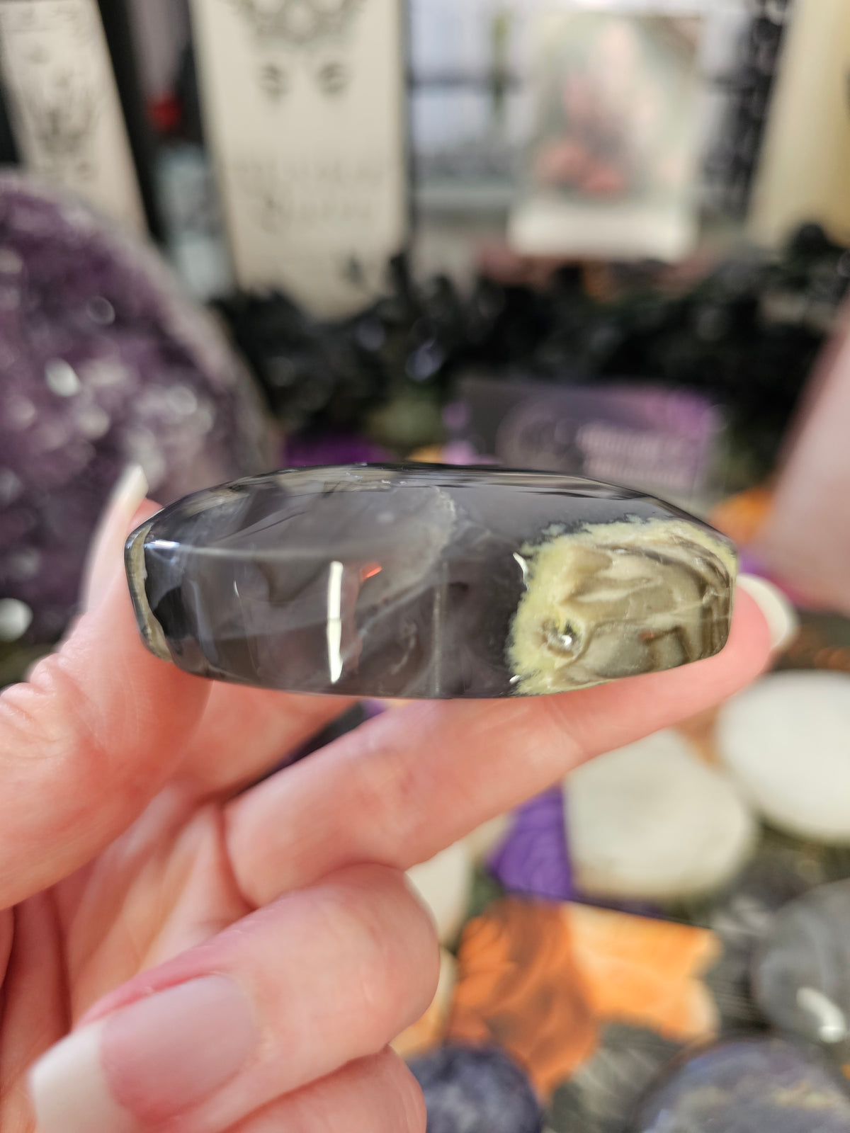 Volcanic Agate Heart