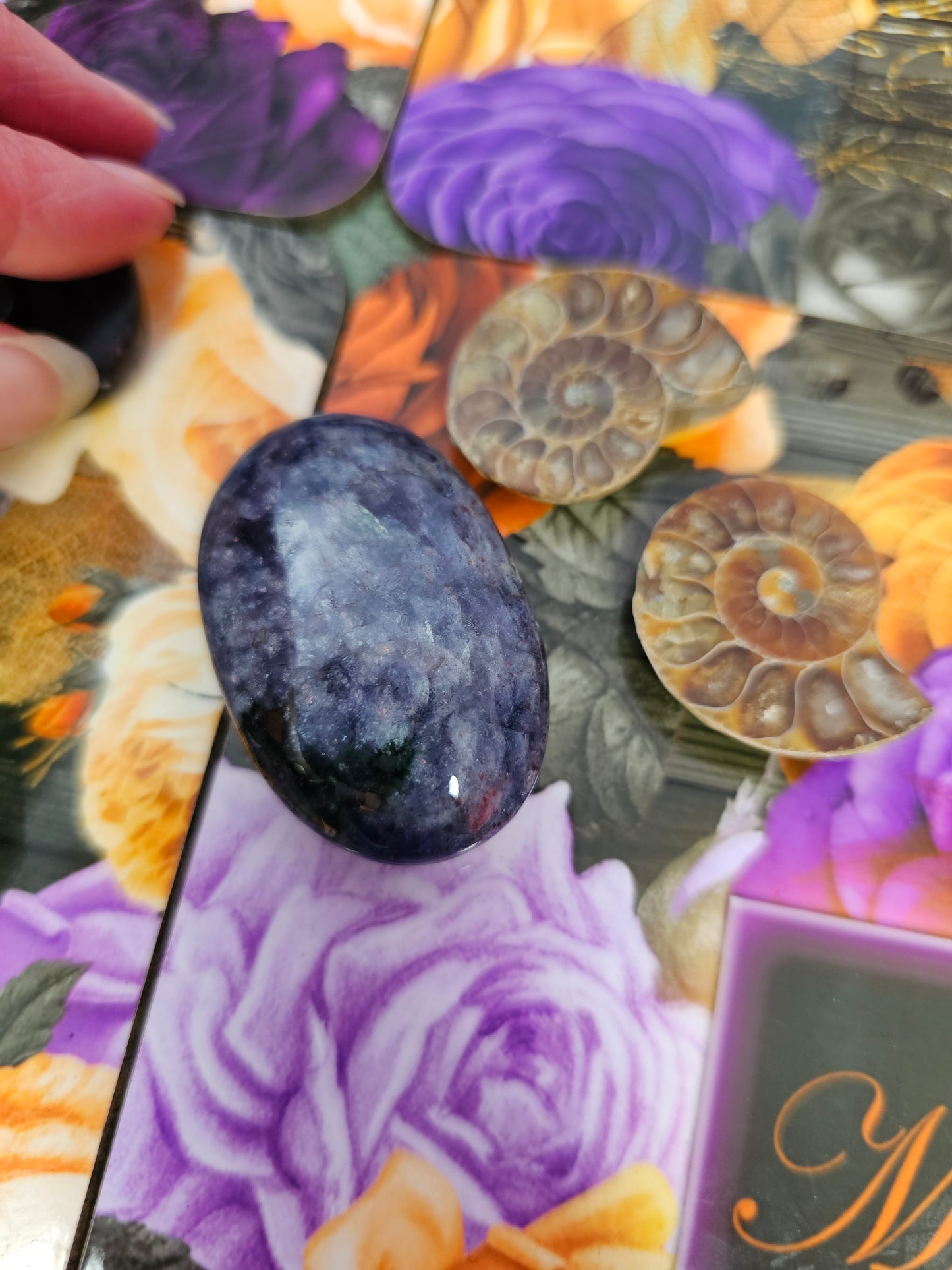 Bloodshot Iolite Palmstone