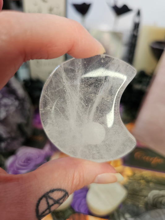 Clear Quartz Moon