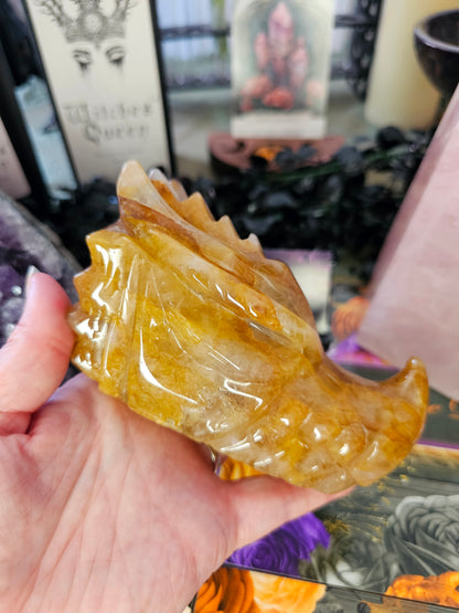 Golden Healer Dragon Head