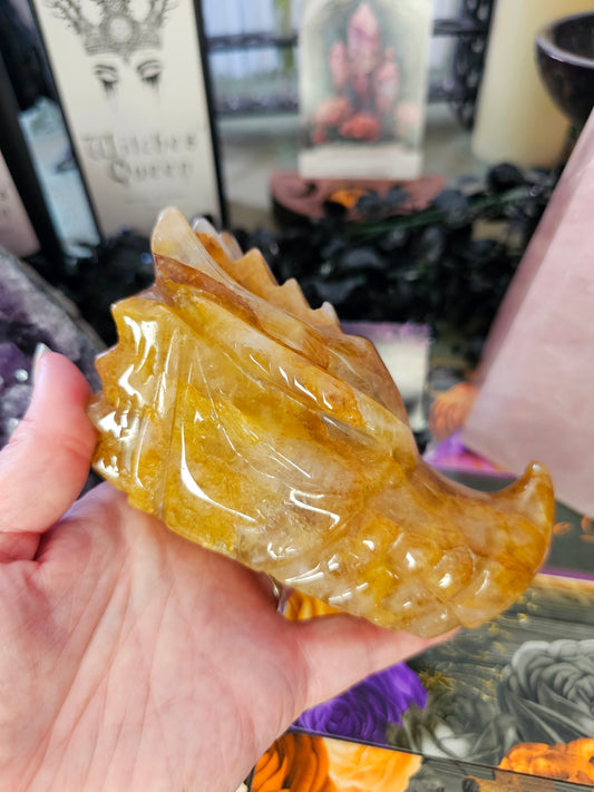Golden Healer Dragon Head