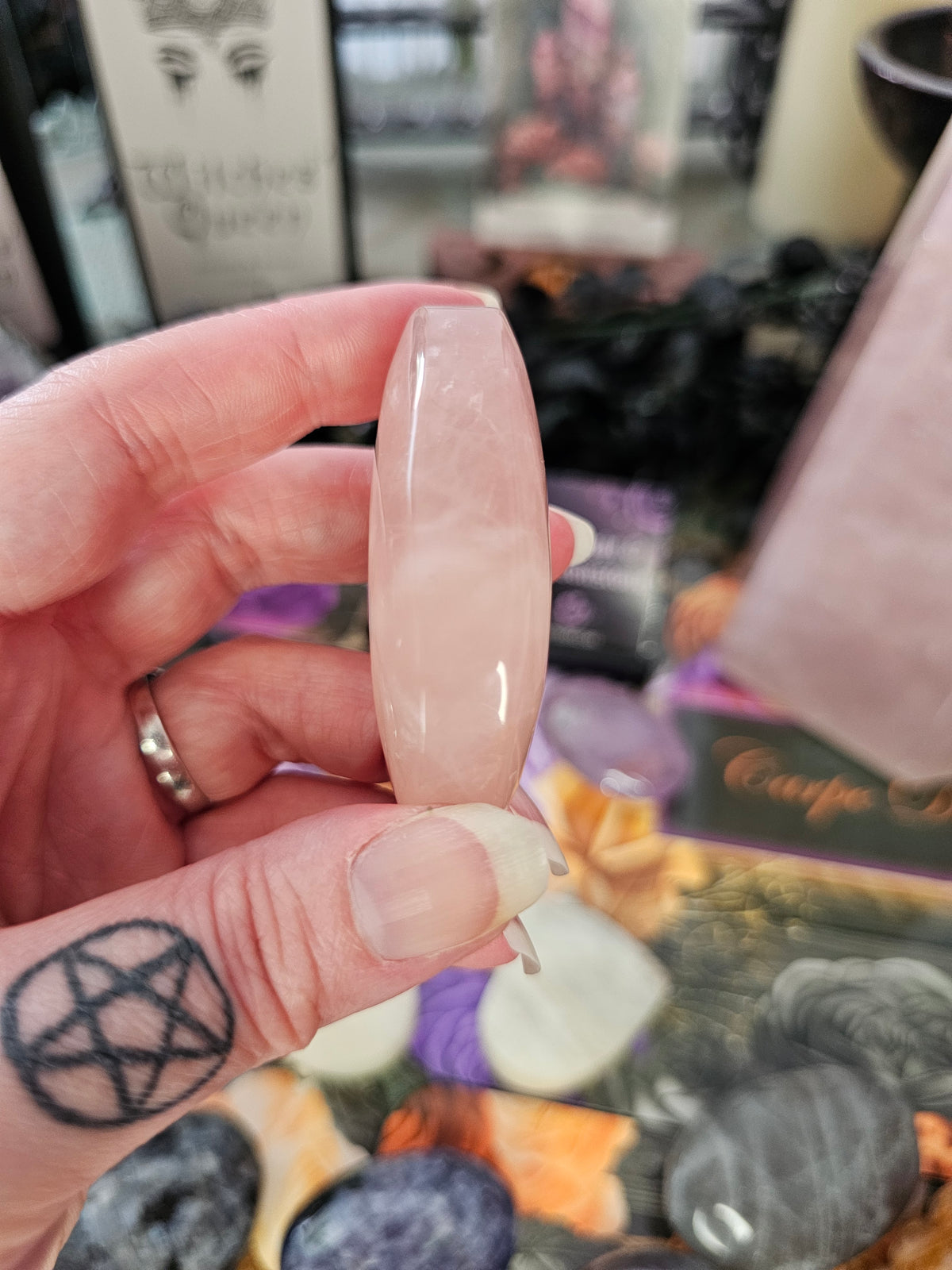 Rose Quartz Palmstone