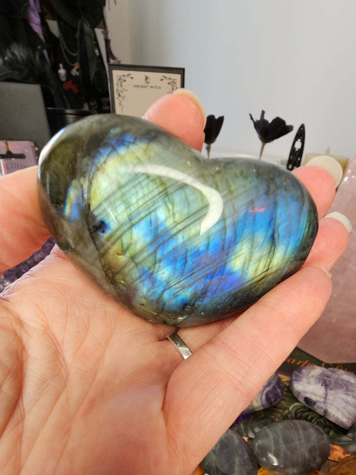 Chunky Labradorite Heart