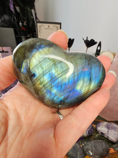 Chunky Labradorite Heart