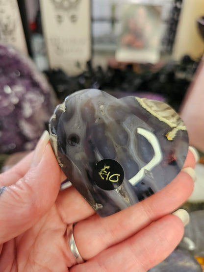 Volcanic Agate Heart