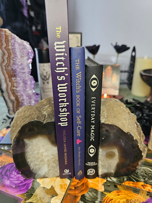 Natural Agate Bookends