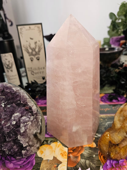 XL Rose Quartz Tower