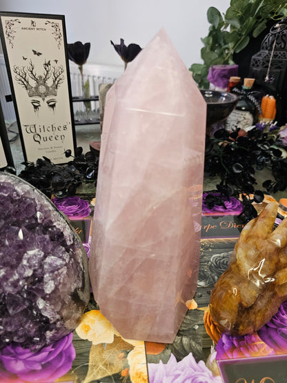 XL Rose Quartz Tower