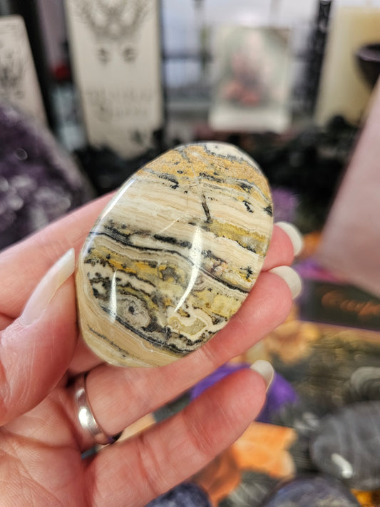 Bumblebee Calcite Palmstone