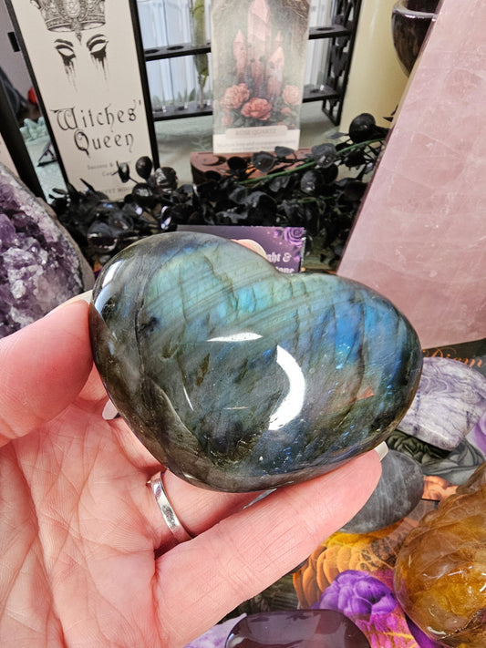 Chunky Labradorite Heart