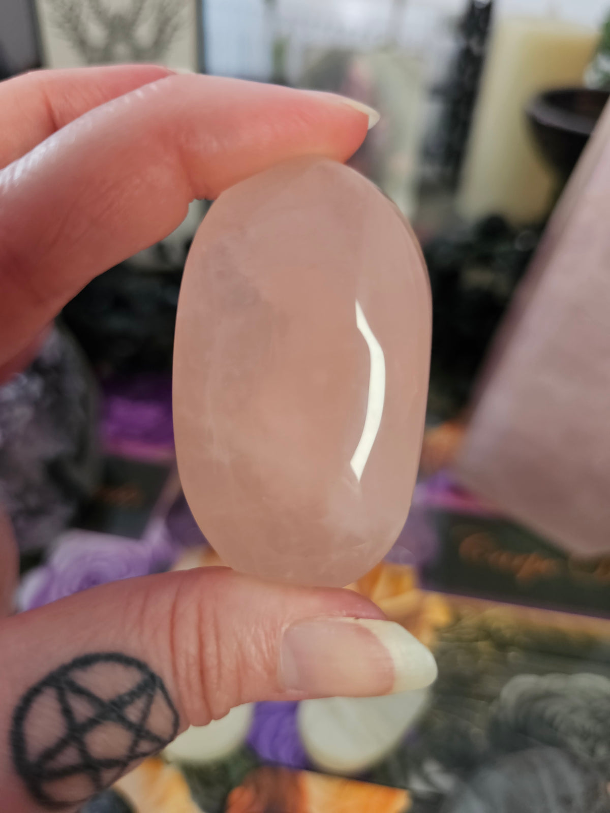 Rose Quartz Palmstone