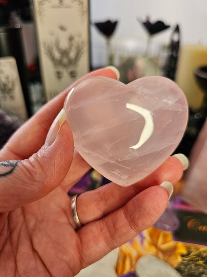 Rose Quartz *Star Flash* Heart