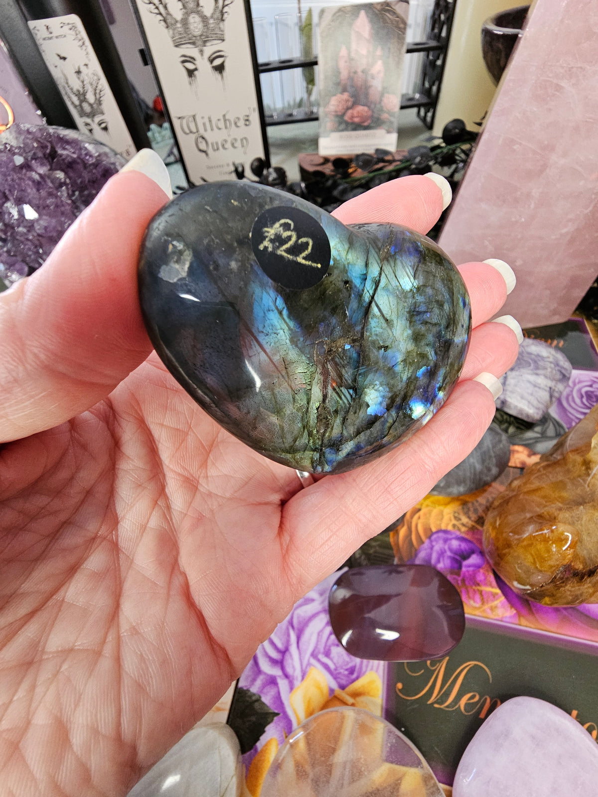 Chunky Labradorite Heart