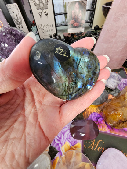 Chunky Labradorite Heart