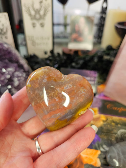 Ocean Jasper Heart